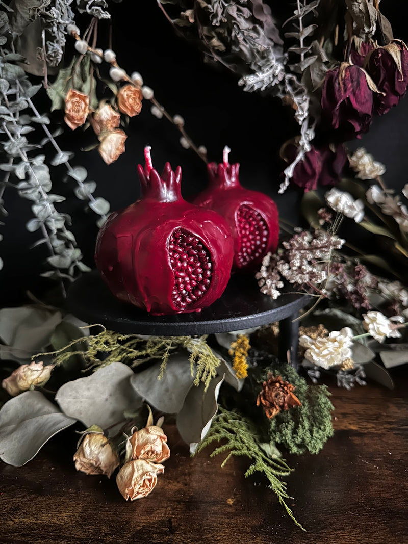 Pomegranate Candles